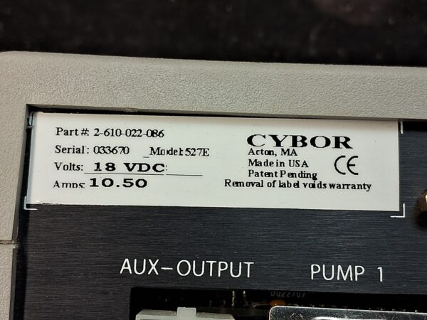 Cybor Control Module 527E - Pump Controller - gebraucht - SN 033670 - Image 4