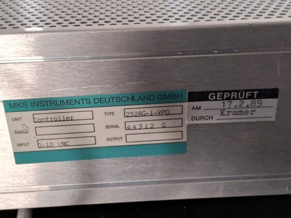 MKS Instruments Deutschland Gmbh Controller 252AG-1-VPO - Controller - used, functional - SN 44312 G - Image 8