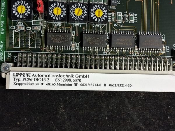 Lippert Automatisierungstechnik PCB Card PC96-DIO16-2 - PCB Card - mint condition - SN 2998.6378 - Image 4