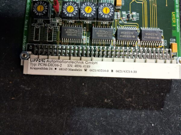 Lippert Automatisierungstechnik PCB Card PC96-DIO16-2 - PCB Card - used, functional - SN 4896.4189 - Image 5