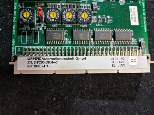 Lippert Automatisierungstechnik PCB Card S-PC96-DIO16-2 - PCB Card - used, functional - SN 2000.9474 - Image 5