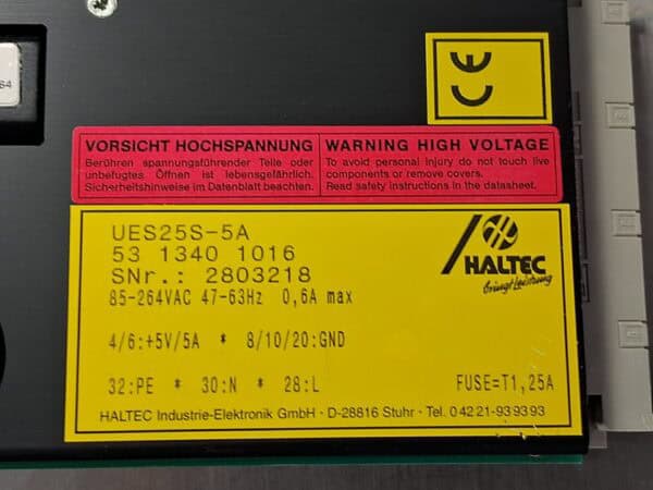 Haldec UES25S-5A 53 1340 1016 -  - used, functional - SN 2803218 - Image 9