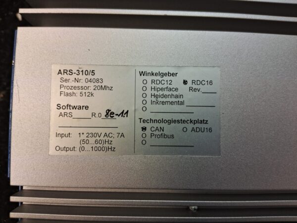 Metronix ARS-3105 - used - SN#04083 - RDC16 - CAN - R.08e-1.1 - Image 4