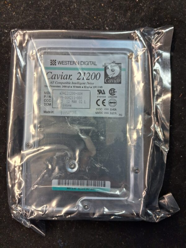 Western Digital AT Compatible Intelligent Drive - 1281.9 MB Caviar 21200 - Hard Drive - new - Image 4