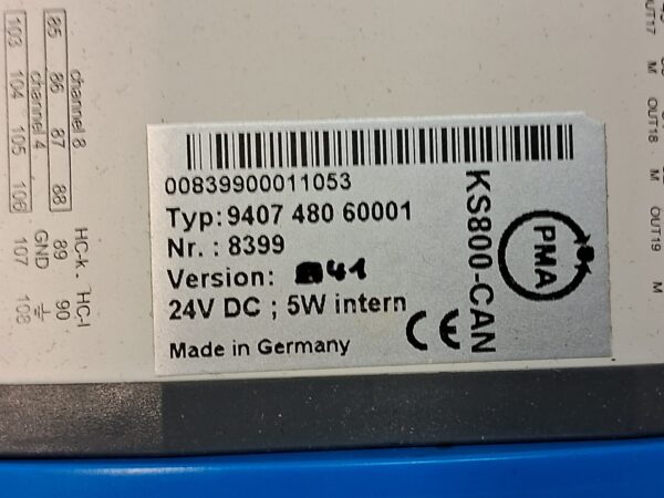 PMA Multi-Zone Temperature Controller KS800-CAN - 9407 480 60001 - used, functional - Image 6