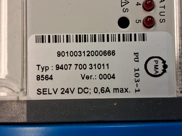 PMA CPU module with data interfaces PU 103-1 - 9407 700 31011 8564 Ver.: 0004 - New – Open box - Image 8