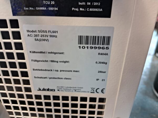 Julabo Julabo FL601 FL601 - Recirculating Chiller - used, functional - SN GAMMA-000194 - Image 2