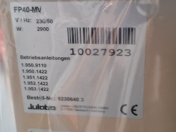 Julabo FP40-MV - Refrigerated Heating Circulator - used, functional - SN 10027923 - Image 9
