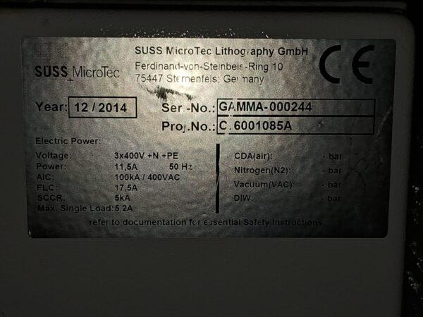 Rittal Standard Enclosure - Suess Microtec - Gamma Spray Coater CM 5120.009 - Standard Enclosure - used, functional - SN 008400 - Image 13