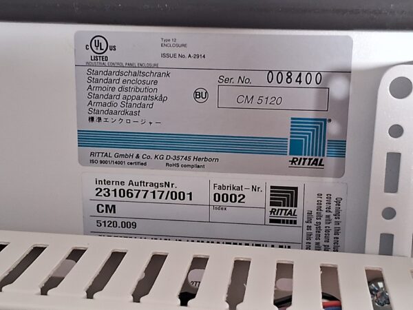 Rittal Standard Enclosure - Suess Microtec - Gamma Spray Coater CM 5120.009 - Standard Enclosure - used, functional - SN 008400 - Image 4
